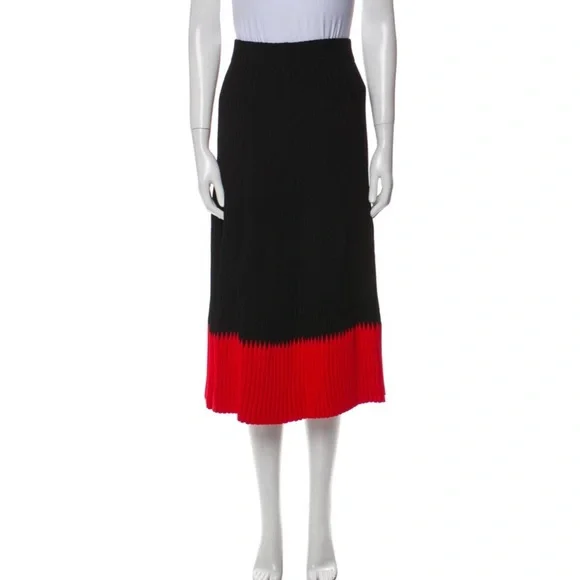 Alexander McQueen Black and Red Skirt Set